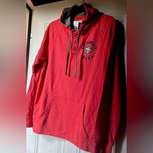 NFL San Francisco 49ers Red Pullover Hoodie